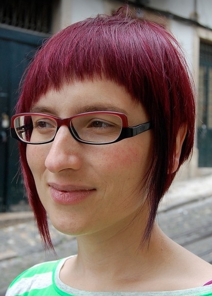 cieniowane fryzury krótkie uczesanie damskie zdjęcie numer 52A